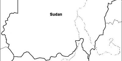 Карта Судана пусты